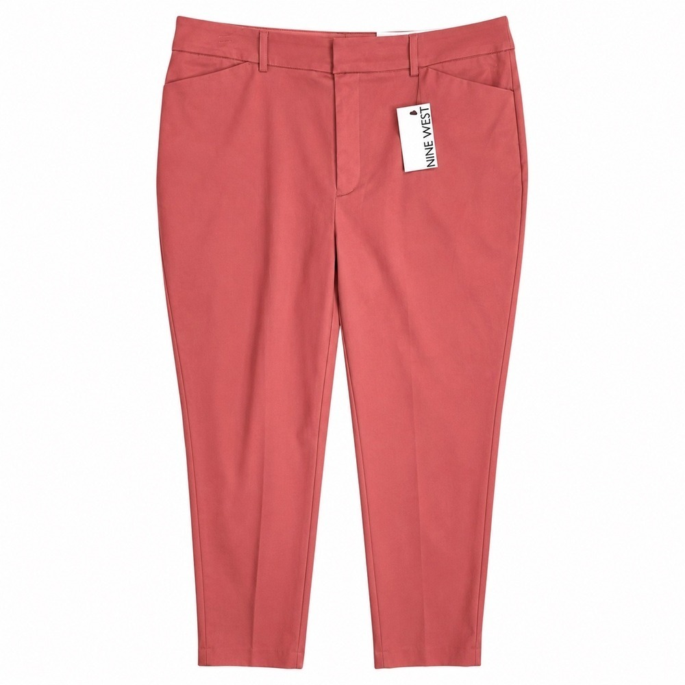 Nine West Slim Ankle Pants Women 18 High Rise Stretch Tailored Workwear NWT
